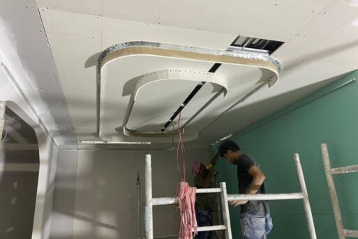 Painting Gypsum Ceiling Work (10)