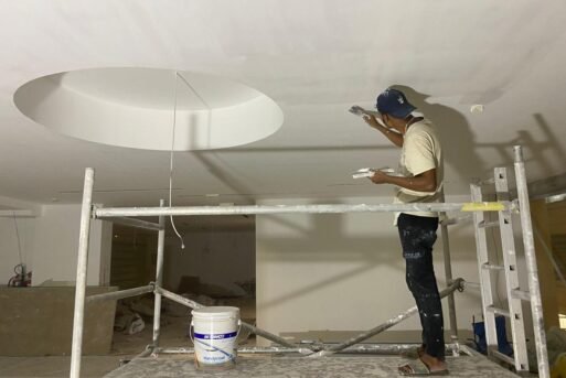 Painting Gypsum Ceiling Work (13)