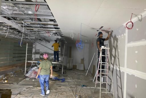 Painting Gypsum Ceiling Work (16)