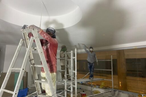 Painting Gypsum Ceiling Work (5)