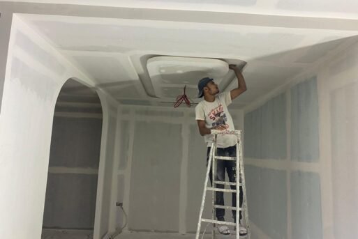 Painting Gypsum Ceiling Work (6)