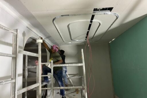 Painting Gypsum Ceiling Work (9)